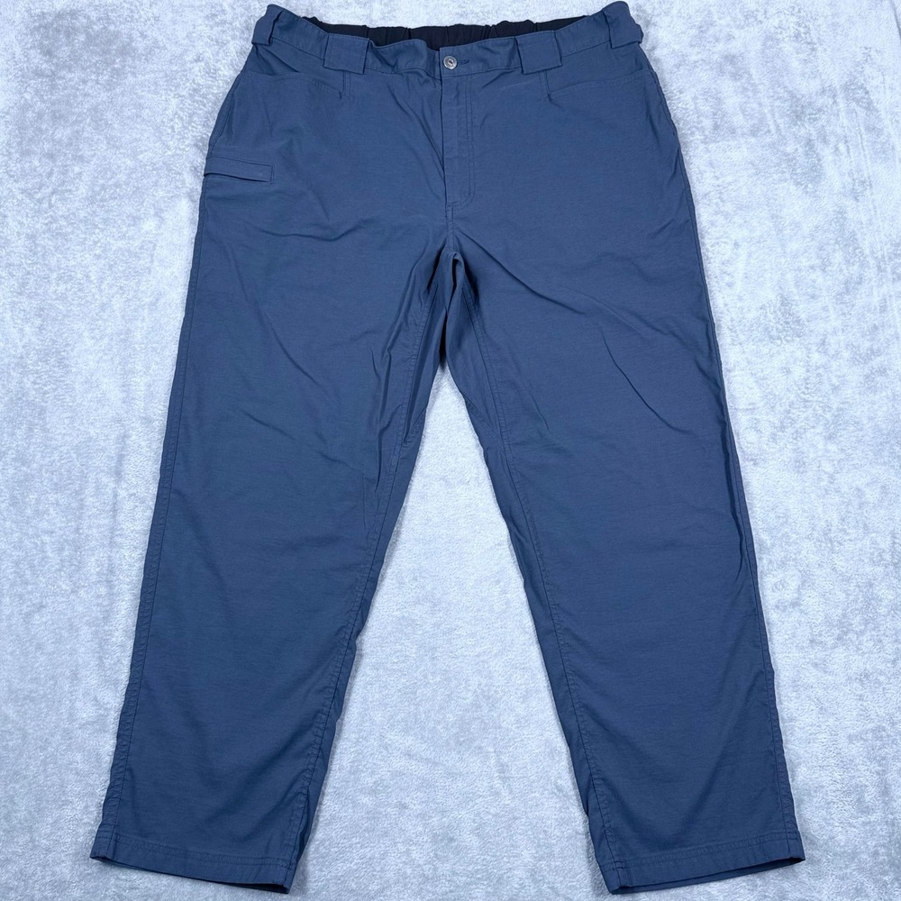 Duluth Trading Flex Dry On The Fly Pants Men XL 40x30 Relaxed Cargo Utility Blue